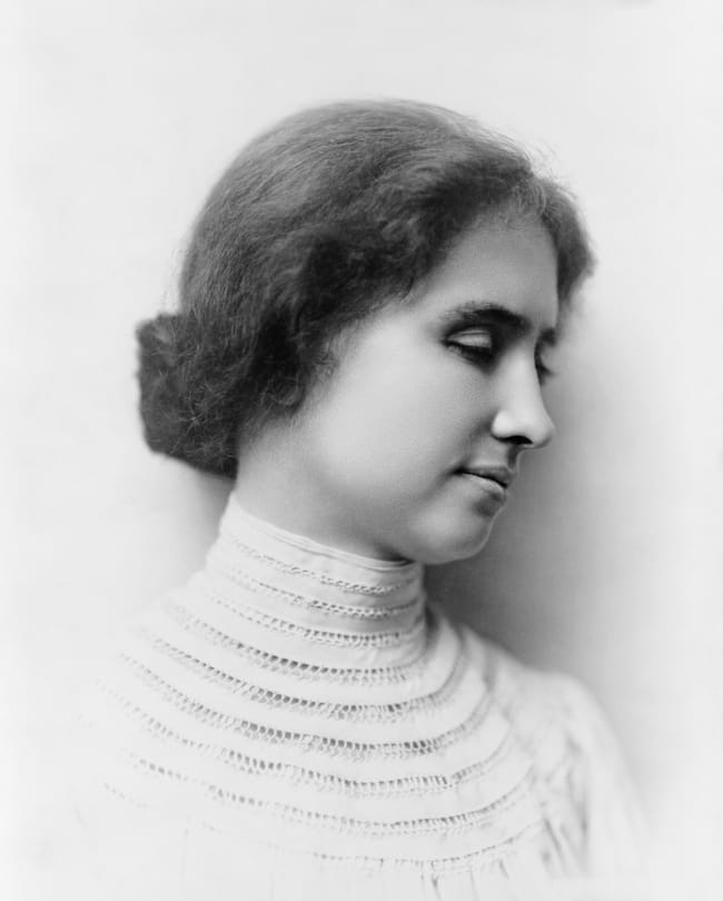 Helen Keller is listed (or ranked) 49 on the list Time Magazine: 100 Most Important People of the 20th Century