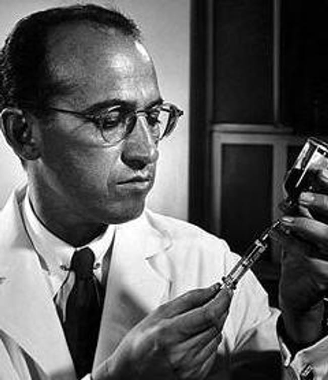 Jonas Salk is listed (or ranked) 80 on the list Time Magazine: 100 Most Important People of the 20th Century