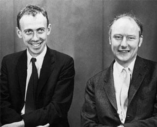 Watson and Crick is listed (or ranked) 96 on the list Time Magazine: 100 Most Important People of the 20th Century
