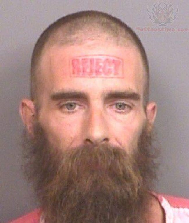 Stamp Of Approval is listed (or ranked) 18 on the list The Most Out-Of-Control Face Tattoos Captured By The Mugshot Camera