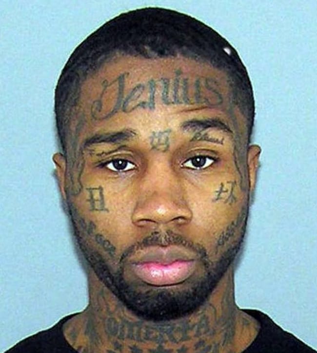 Real Genius is listed (or ranked) 27 on the list The Most Out-Of-Control Face Tattoos Captured By The Mugshot Camera