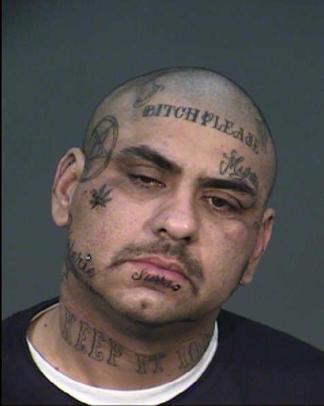 Please And Thank You is listed (or ranked) 22 on the list The Most Out-Of-Control Face Tattoos Captured By The Mugshot Camera