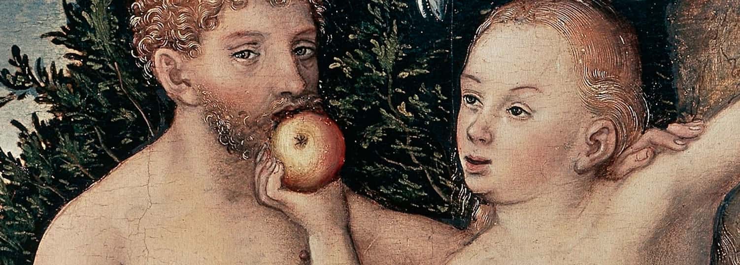 Лукас кранах «адам и ева», 1526.