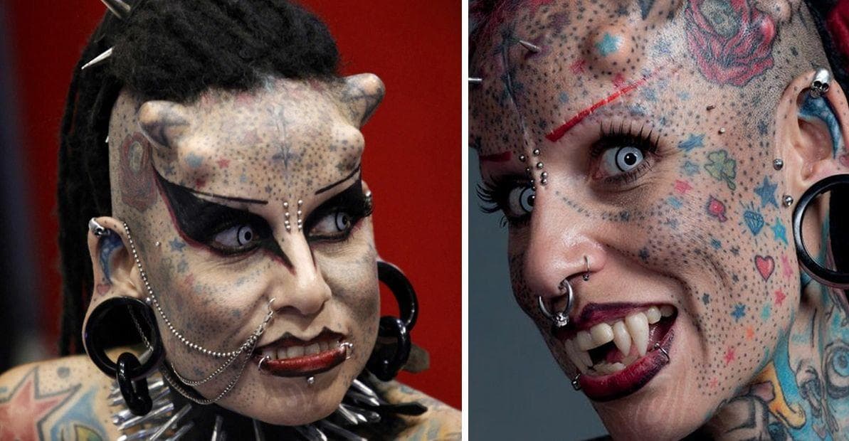 The “Vampire Lady” With The Body Modification World Record