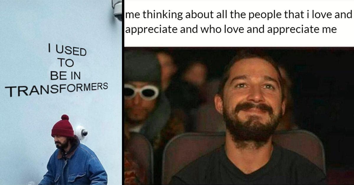 24 Wholesome Shia LaBeouf Memes To Brighten Your Day