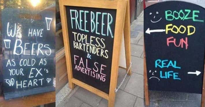 Funny Signs Outside Bars