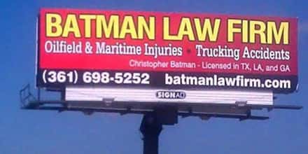 Funny Billboards for Lawyers You'd Never Hire