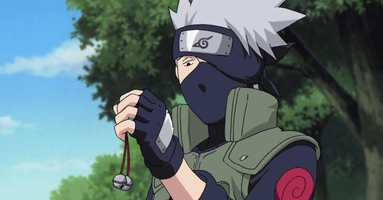 Anime characters gojo and kakashi in an intense battle