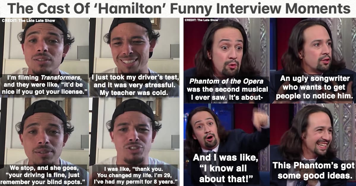15 Hilarious Interview Moments With The Cast Of 'Hamilton' That Left Us ...