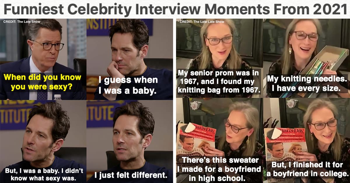 14 Of The Funniest Celebrity Interview Moments From 2021