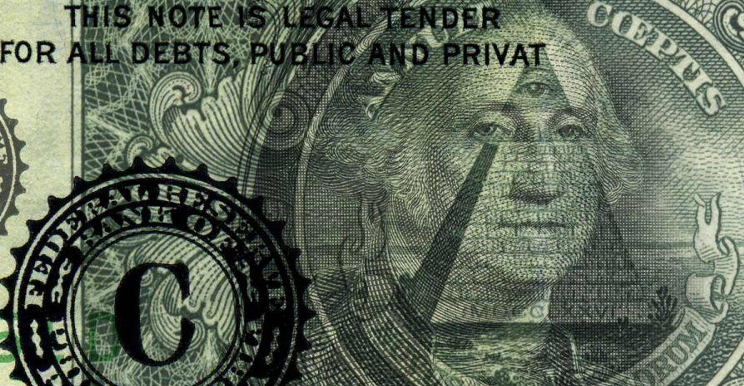 illuminati logo on dollar bill