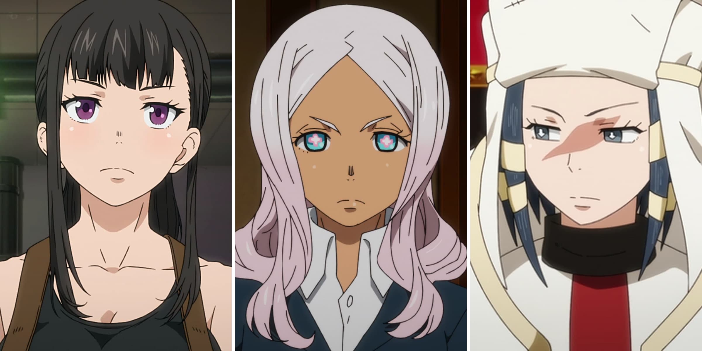 Fire force anime characters discount