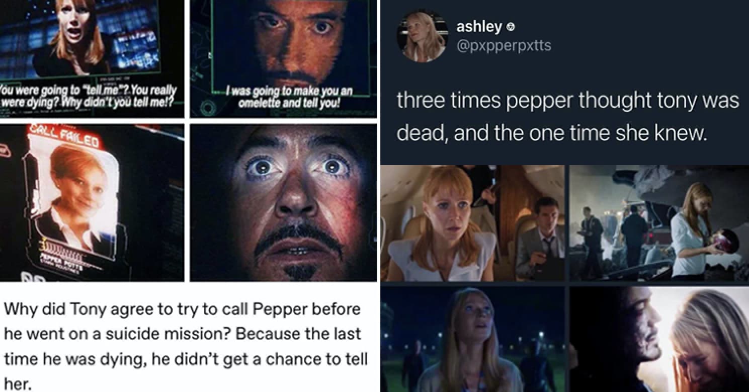 17 MCU Fans Point Out Heartbreaking Things About Tony And Pepper