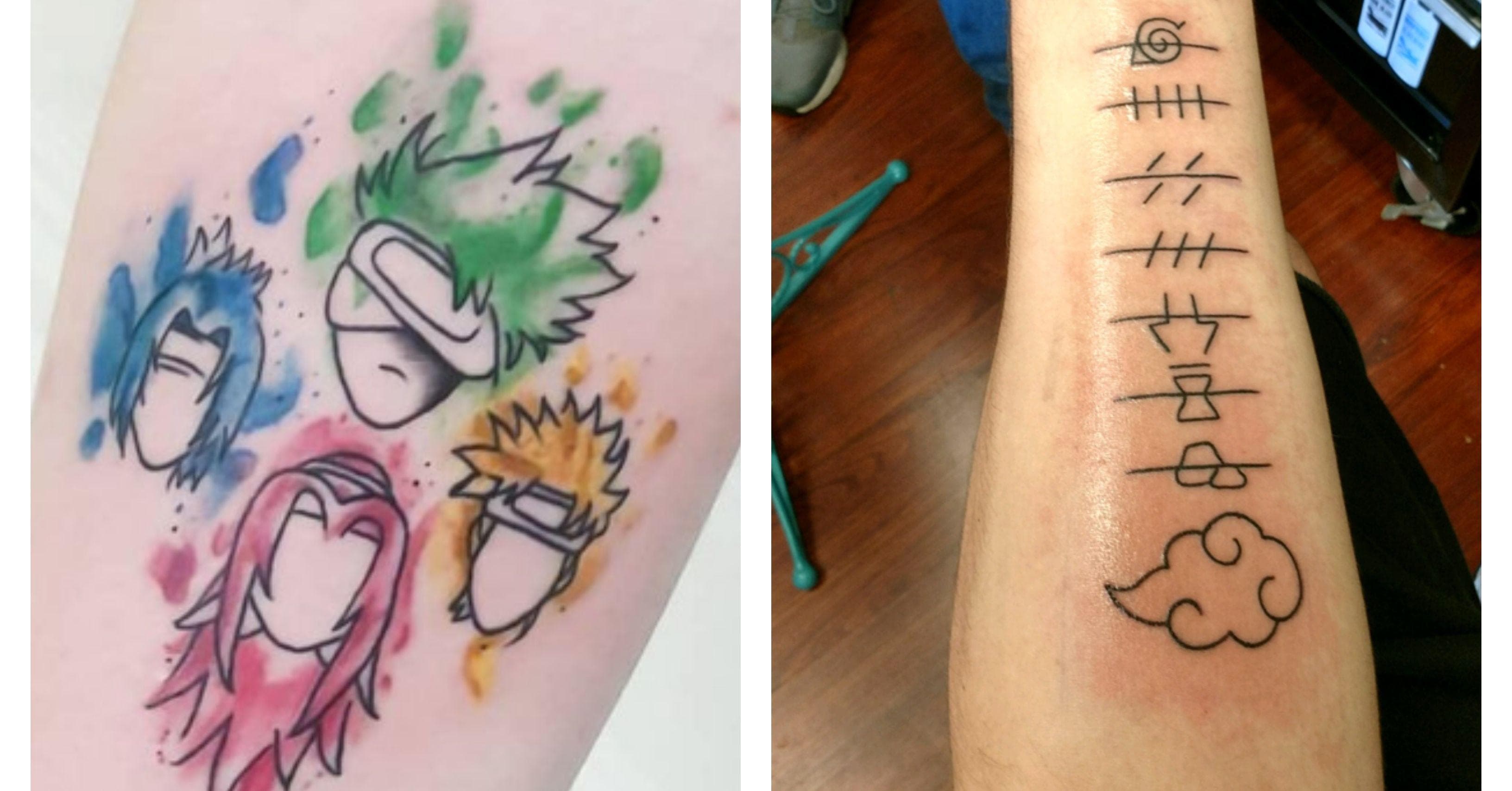 10 Tatuagens de Naruto