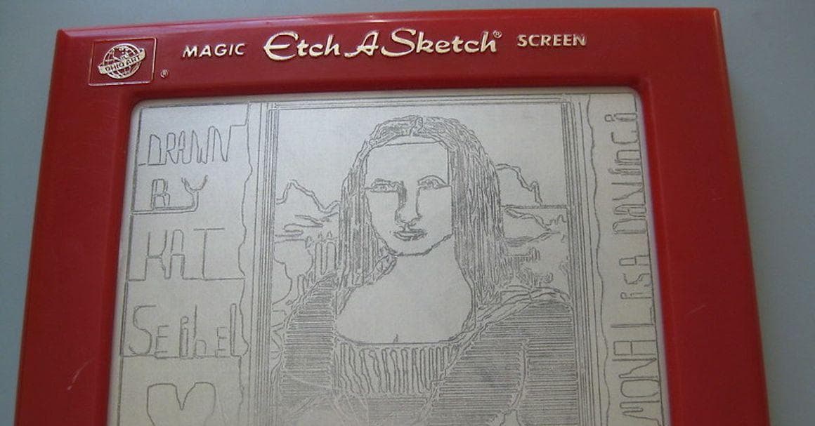 Etch-A-Sketch Artist Creates Mind-Blowing Works By Simply Turning The Dials