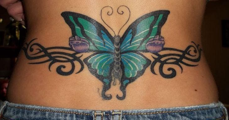 Lower Back Tattoos on Men Male Tramp Stamps