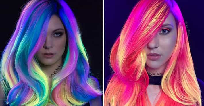 Glow-in-the-dark rainbow hair is the latest wacky trend
