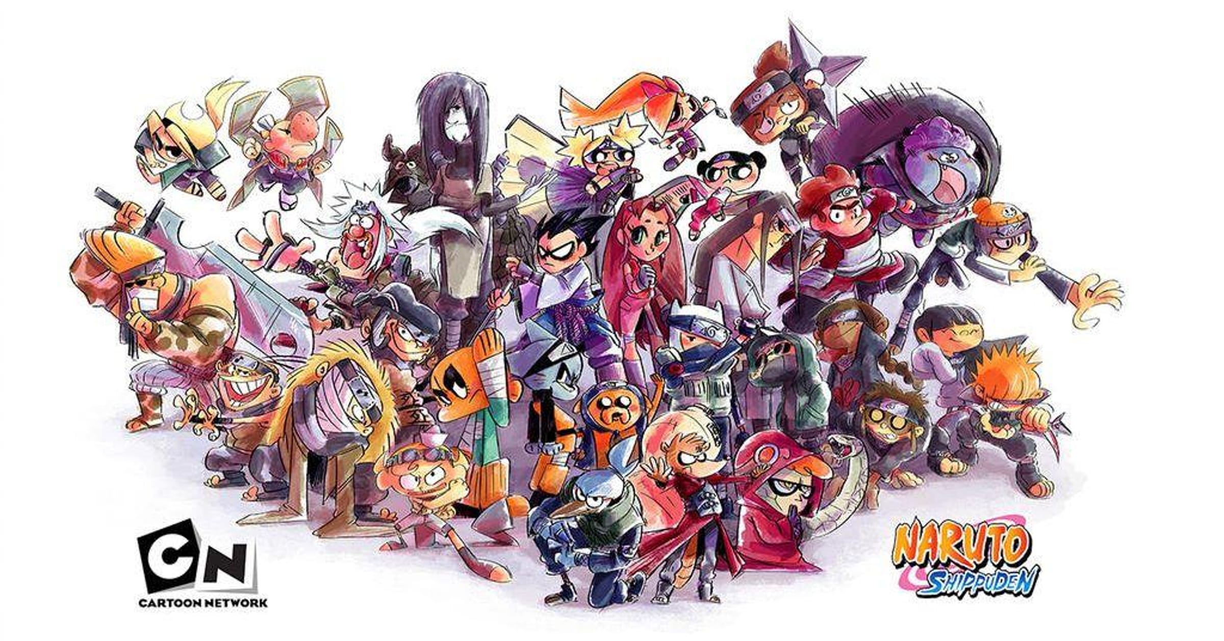 Amazing Drawings of Cartoon Network Characters Drawn Anime Style