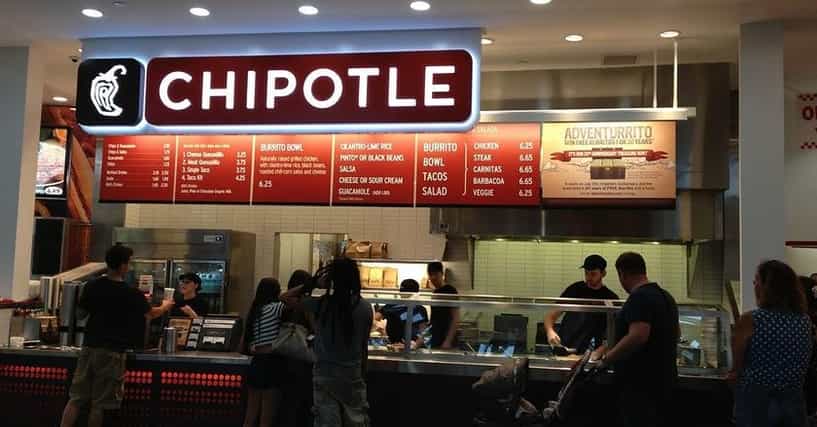 chipotle toppings list ingredients