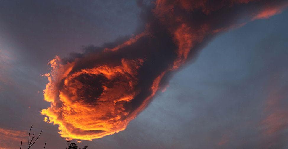 hands of god in clouds