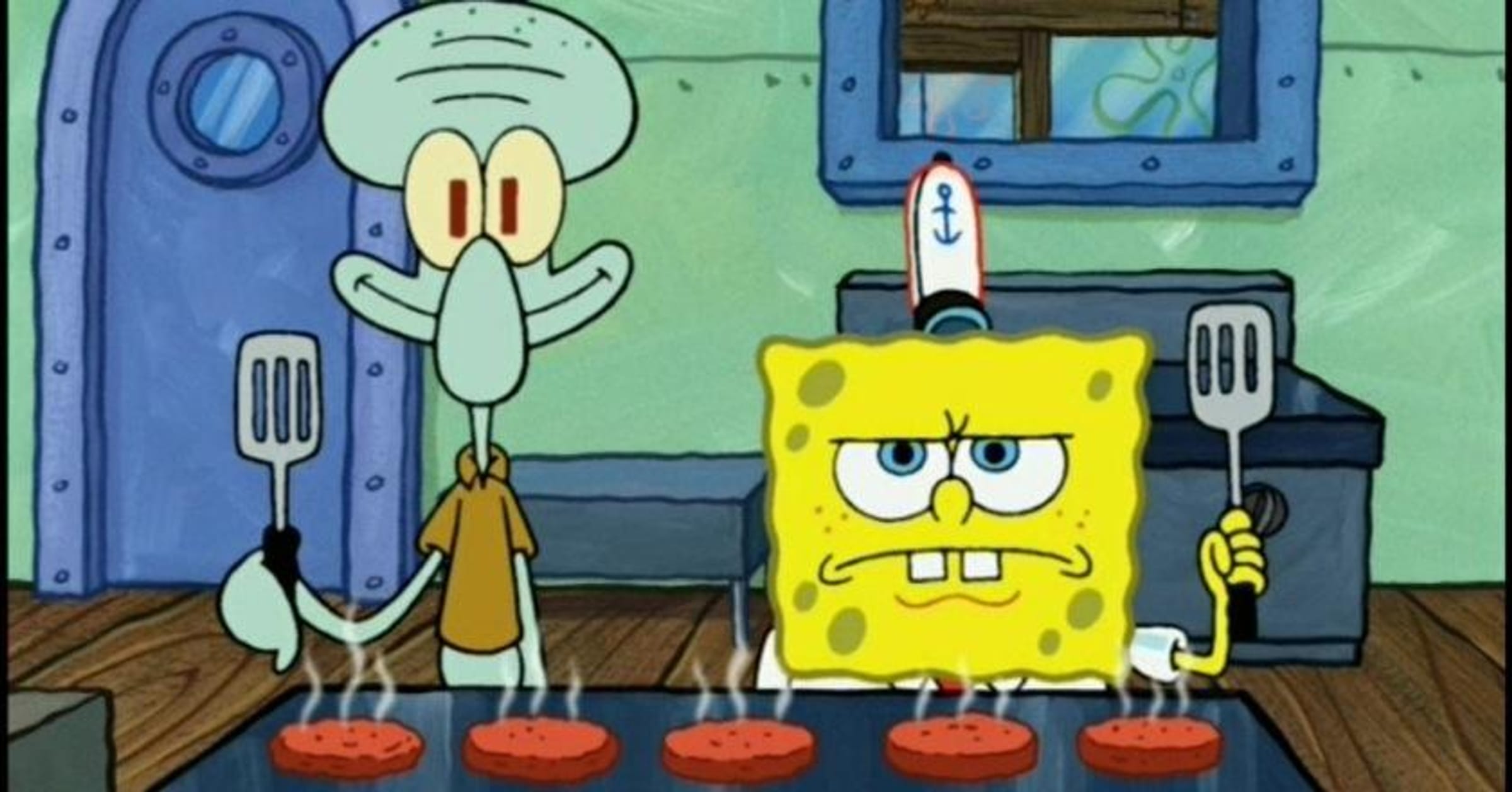 spongebob and squidward together