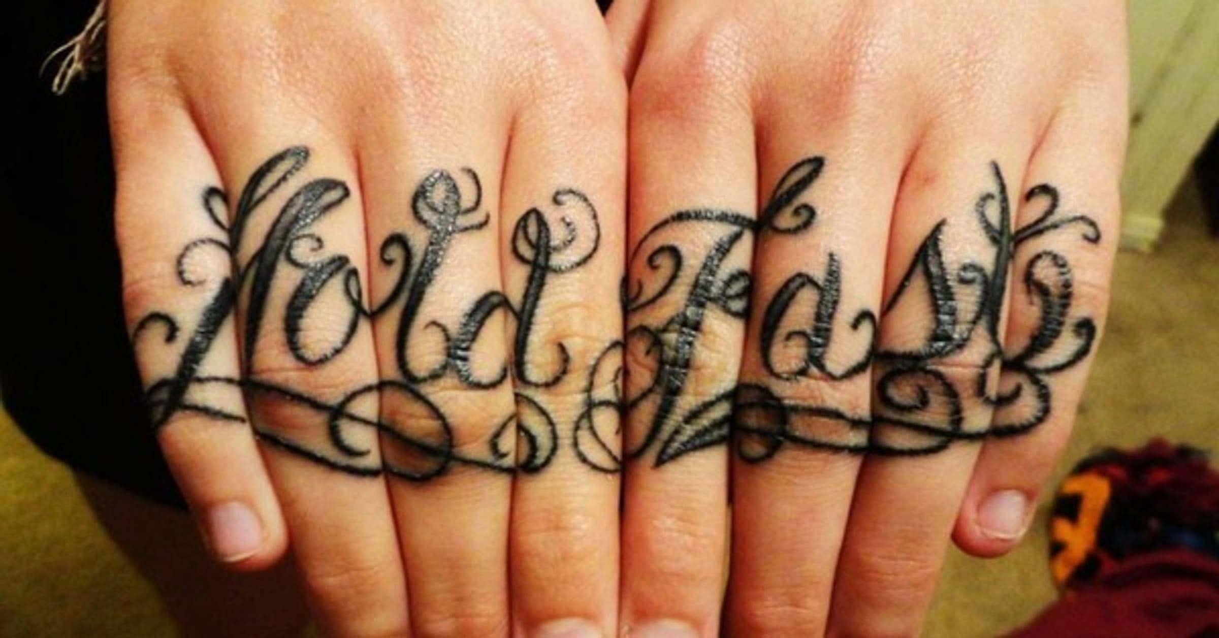 script knuckle tattoos