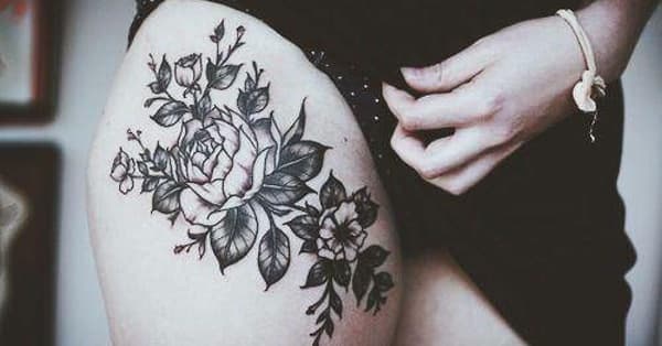 rose hip tattoos for women