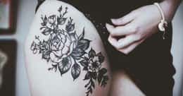Lovely Ideas for a Thigh Tattoo