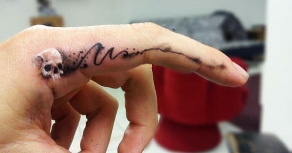 finger tattoos words ideas