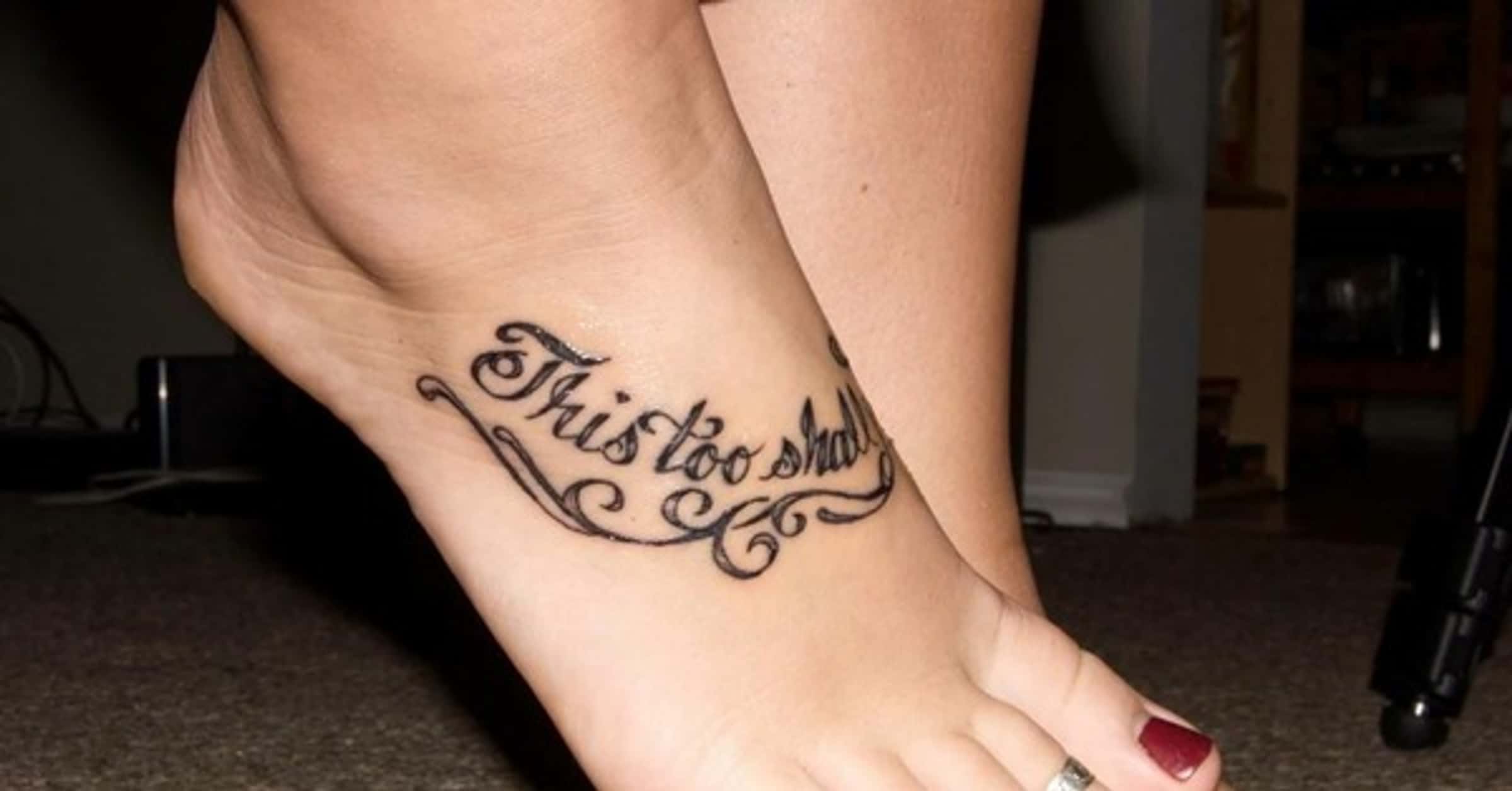 Tattoo Quotes For Girls On Foot