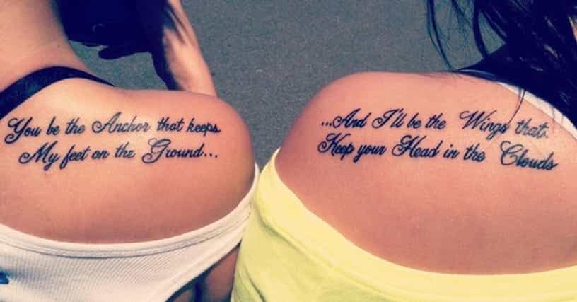 family and friends quote tattoos