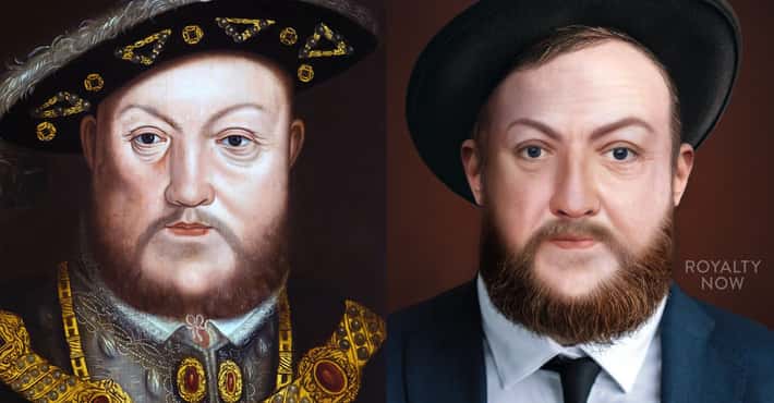 Portraits Of Henry VIII And The Women In His Li...
