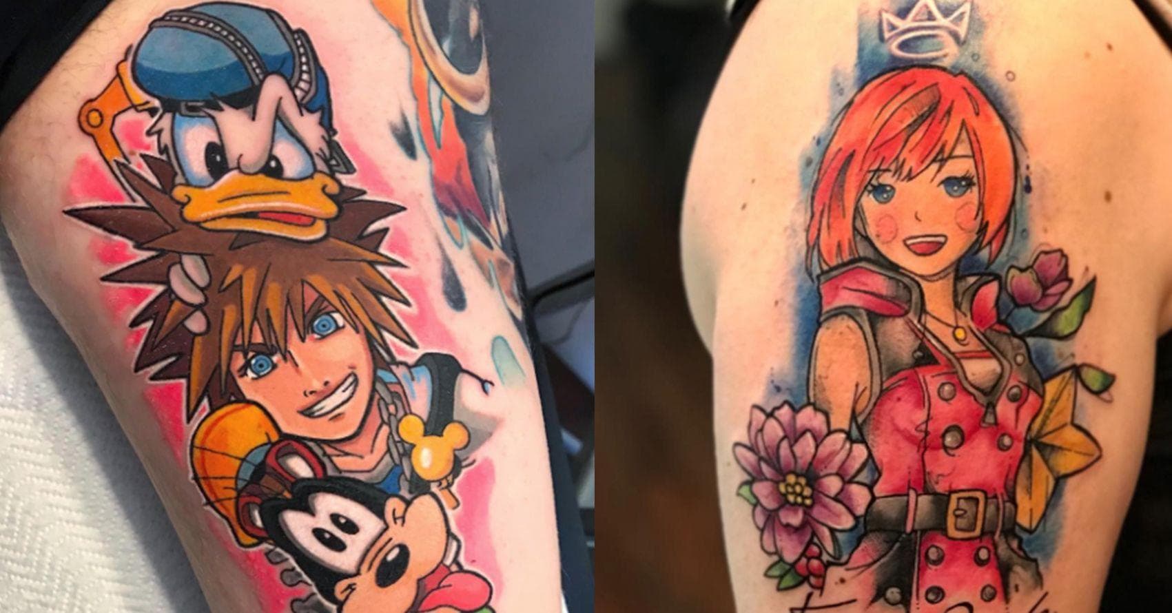 Kingdom Hearts Crown Tattoo with Keyblade - wide 8