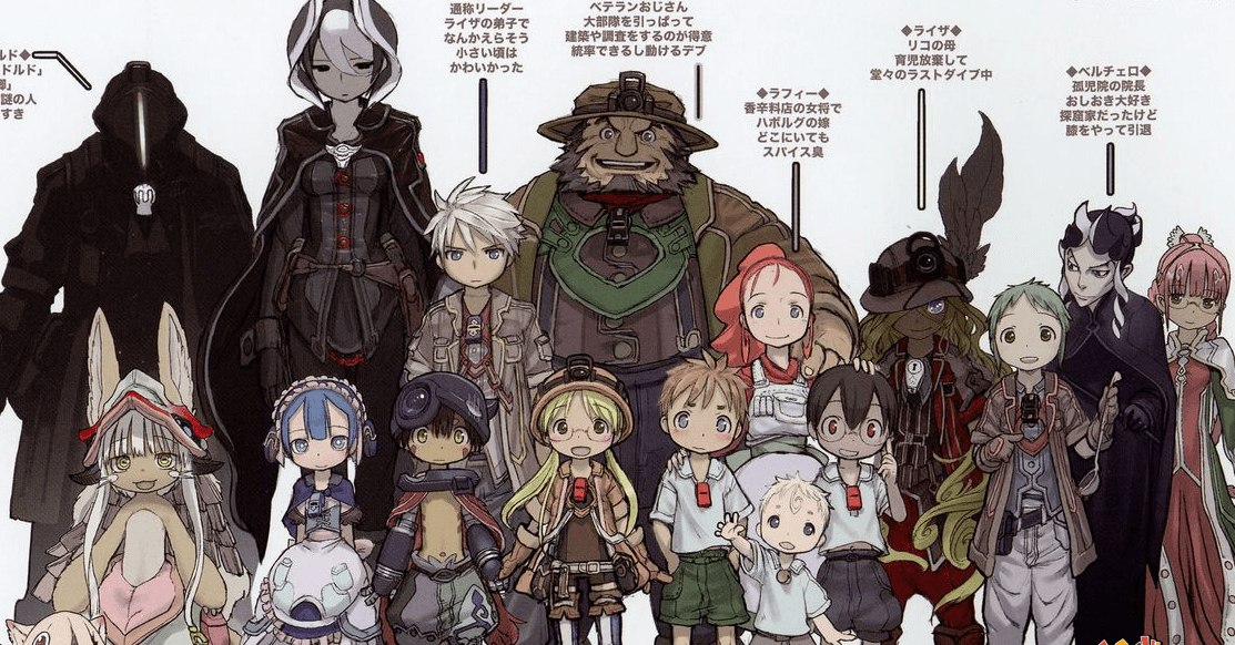 Made in abyss expanded universe character tier list(heavily