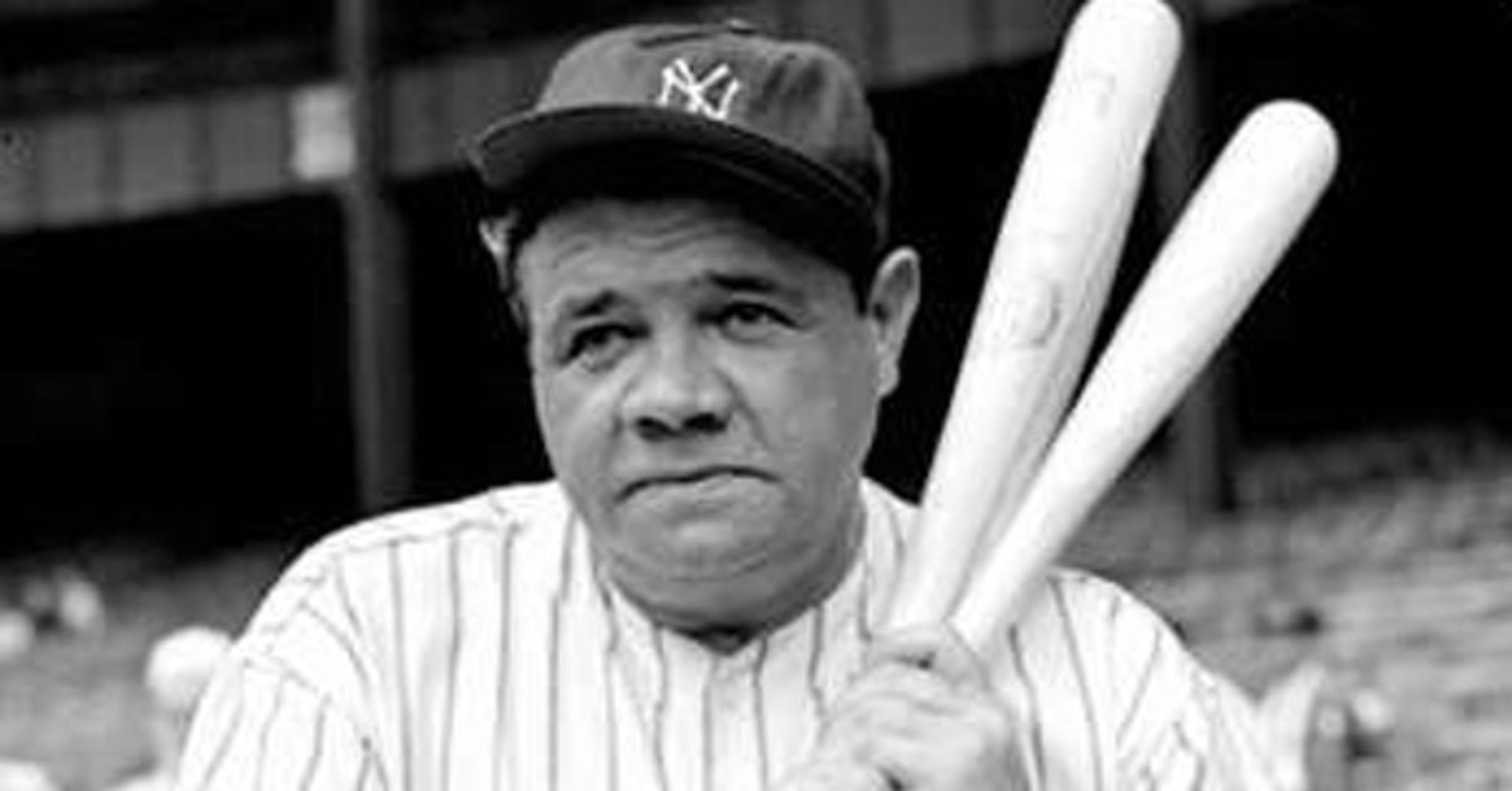 Men's Babe Ruth White New York Yankees Big & Tall Home Cooperstown