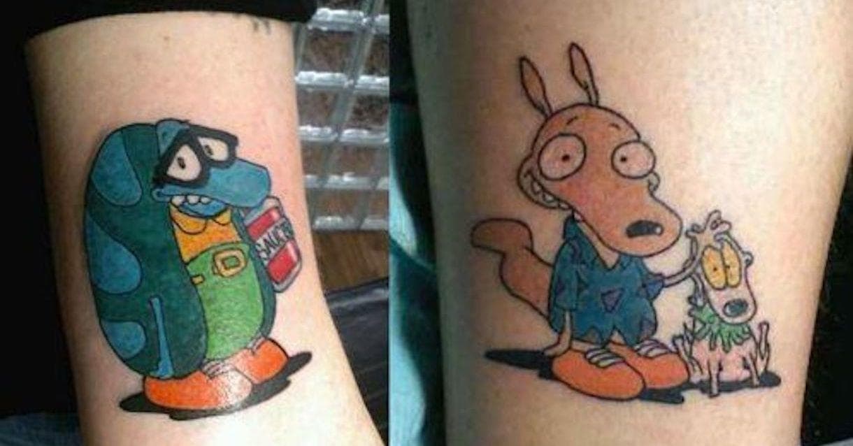 90s Cartoon Tattoos | Funny 90s Cartoon Ink (Photos)