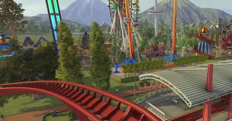 RollerCoaster Tycoon World Gameplay Part 1 - Building a 100 MPH Floorless  Coaster 