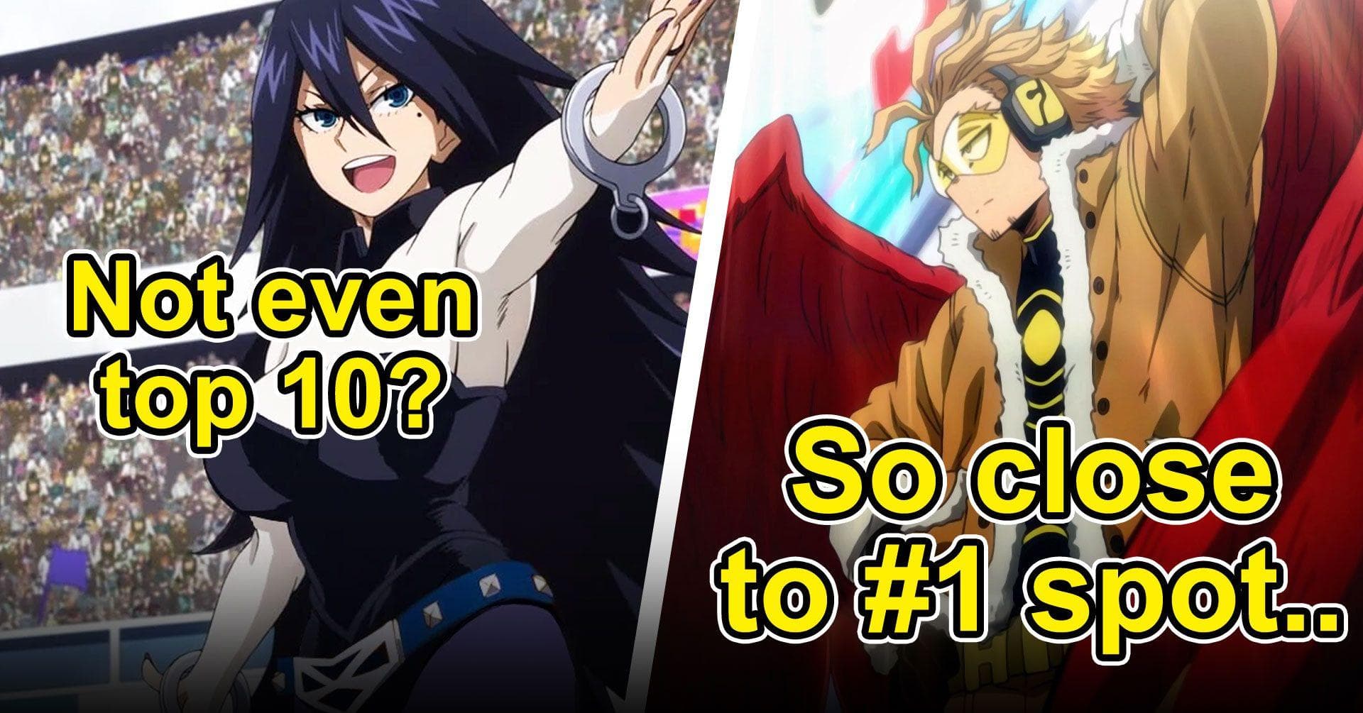 The top 10 Pro Heroes in My Hero Academia Season 6