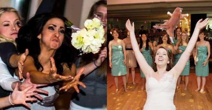 Perfectly Captured Bouquet Tosses