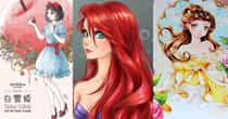 15 Disney Princesses Drawn As Anime Characters