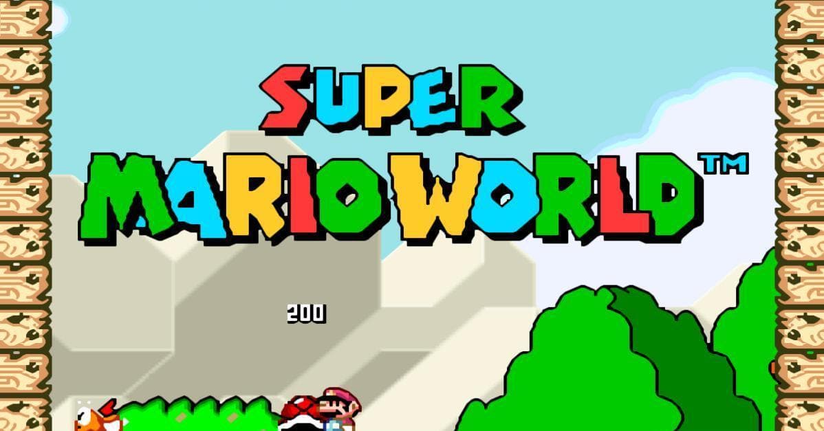 Super Mario World (1990) SNES - 2 Players, Fantastic co-op with 95