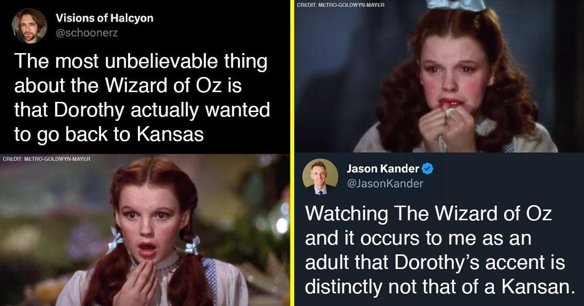23 Tweets About 'The Wizard of Oz' That Prove There's Chaos 'Somewhere Over The Rainbow'