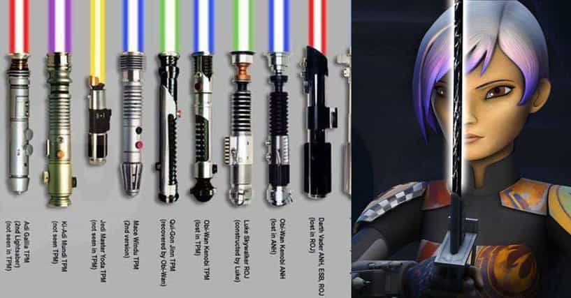 All The Star Wars Lightsabers And Who, Pictures Of Lightsabers From Star Wars