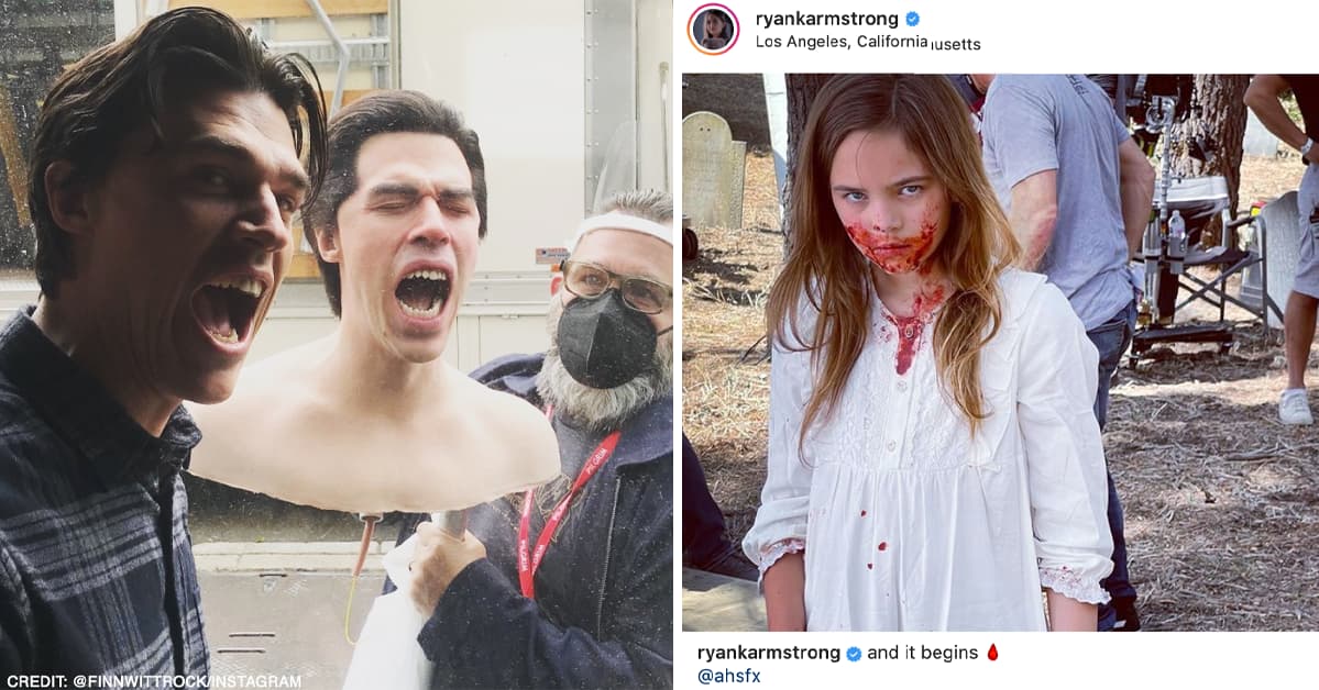 24 Behind-The-Scenes Pics From The Cast & Crew Of 'American Horror Story: Double Feature - Red Tide'