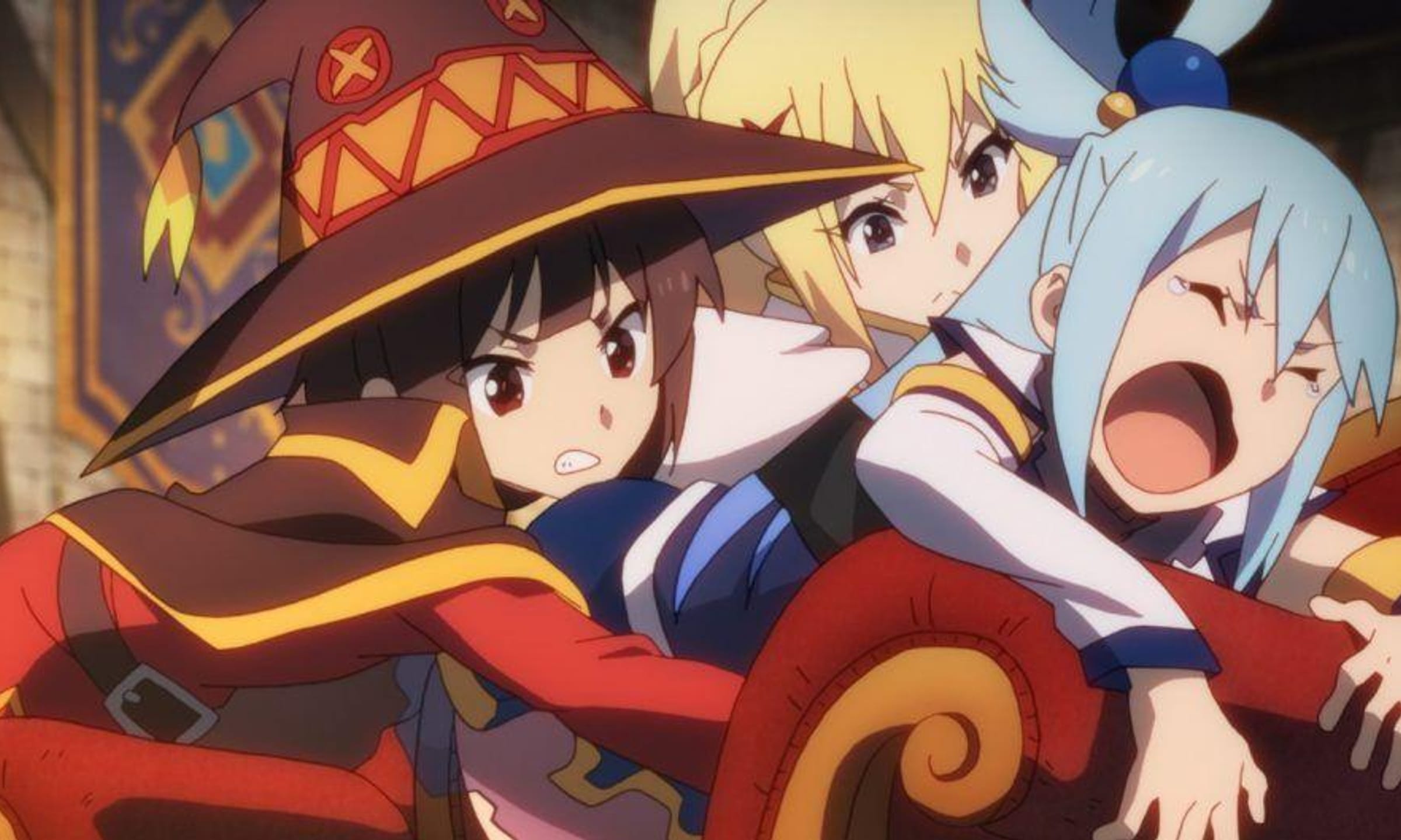 The unbelievable another world life of Kazuma and other is back…! Anime  KonoSuba Season 1 will re-broadcast from May