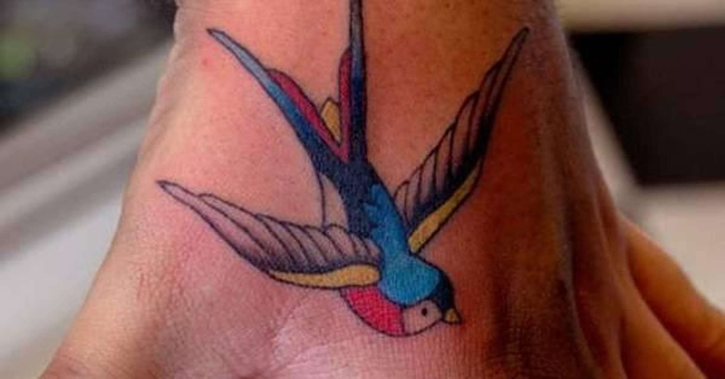 sailor blue bird tattoo
