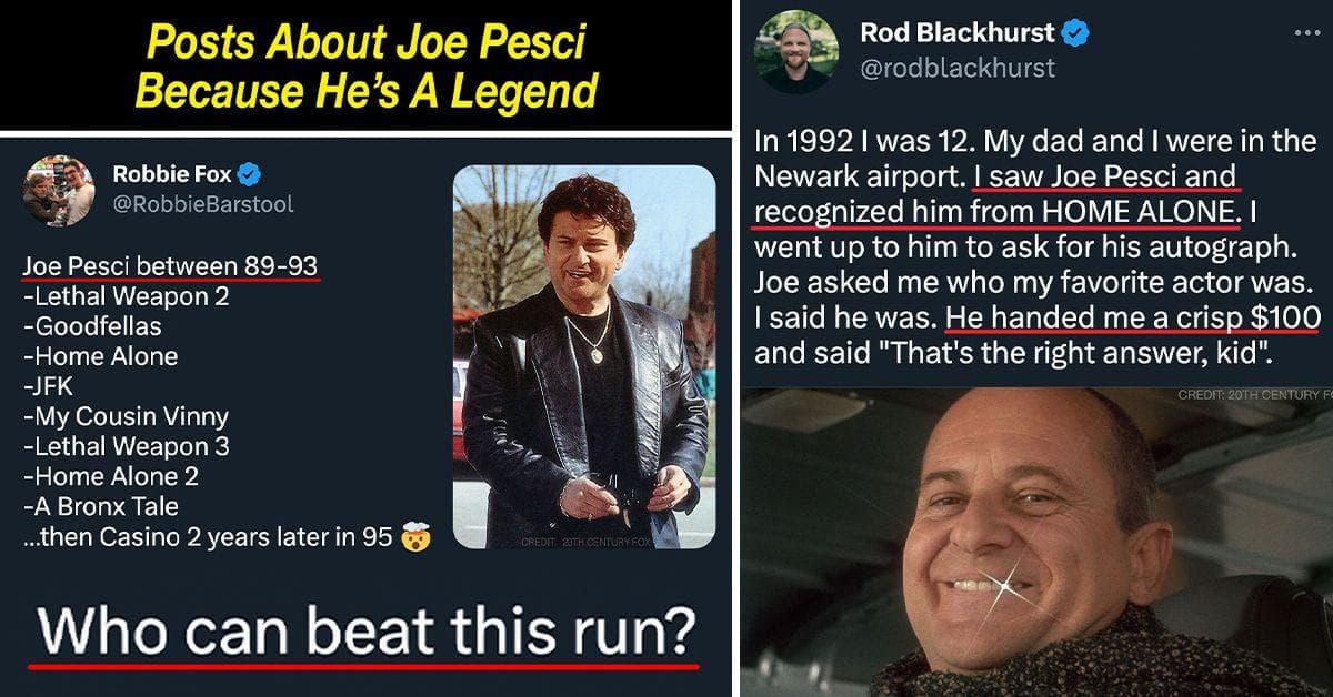 15 Posts About Joe Pesci That Prove He's A Legendary Talent