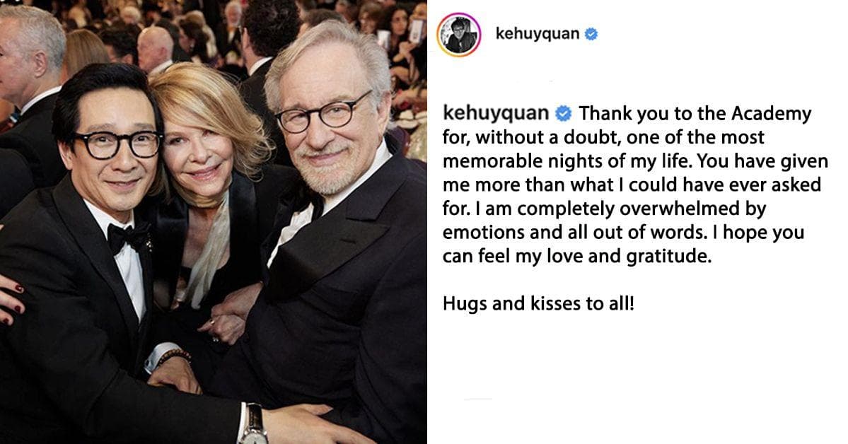 Ke Huy Quan Spent His Oscars Night Meeting His Favorite Celebs And It's Super Wholesome