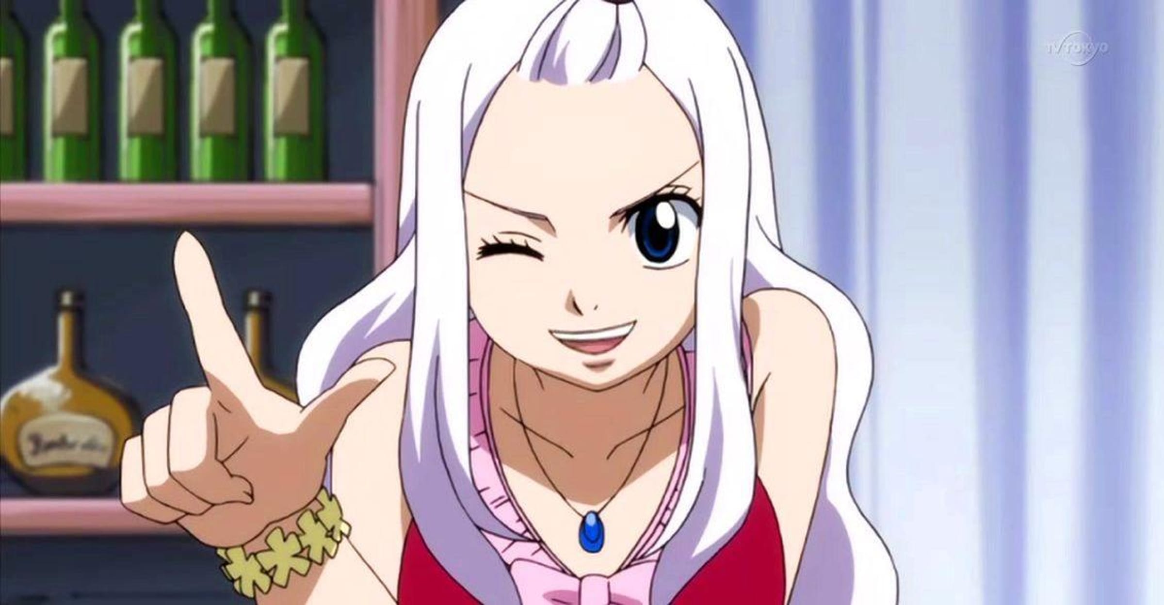 white haired anime girl