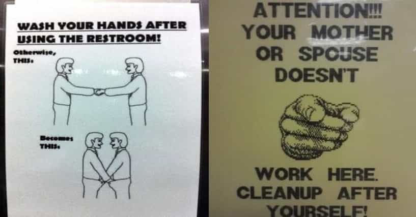 22 Funny Bathroom Etiquette Signs From Around the World